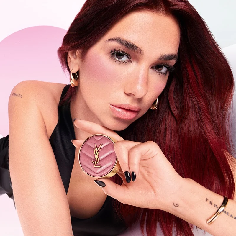 Dua Lipa Brings Bold Glamour to YSL Beauty’s Make Me Blush Campaign